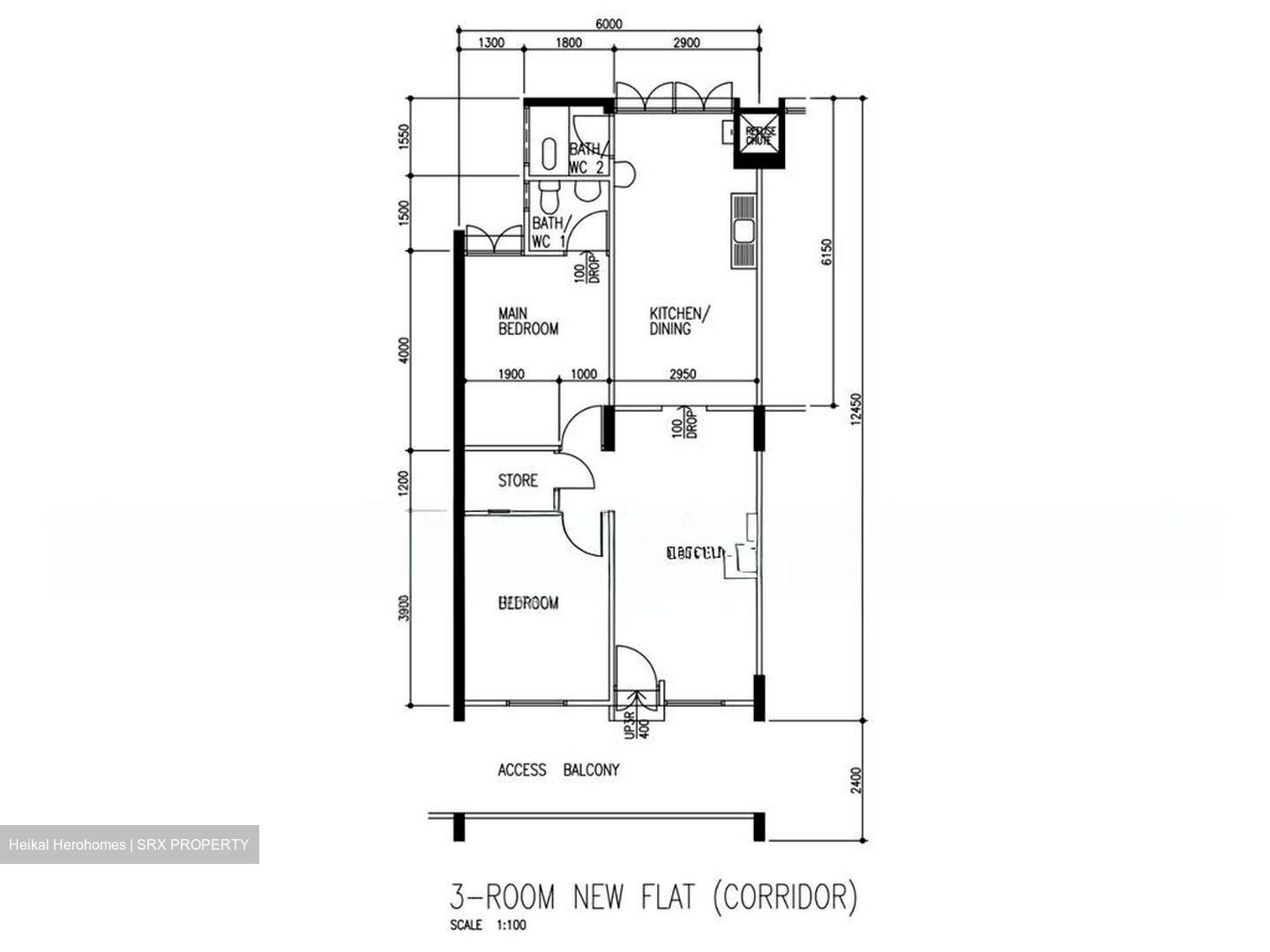 Blk 526 Bedok North Street 3 (Bedok), HDB 3 Rooms #584482251